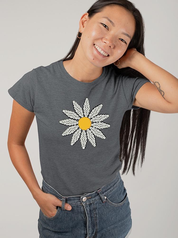 Cute Daisy Flower Art T-shirt Women's -Image by Shutterstock