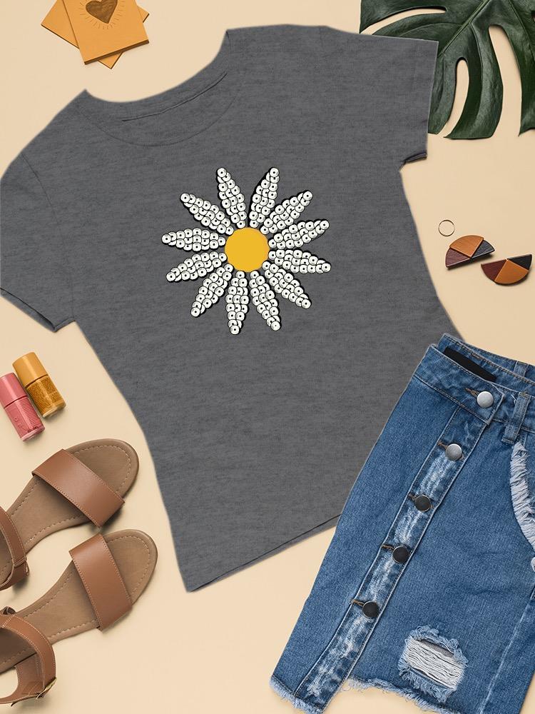Cute Daisy Flower Art T-shirt Women's -Image by Shutterstock