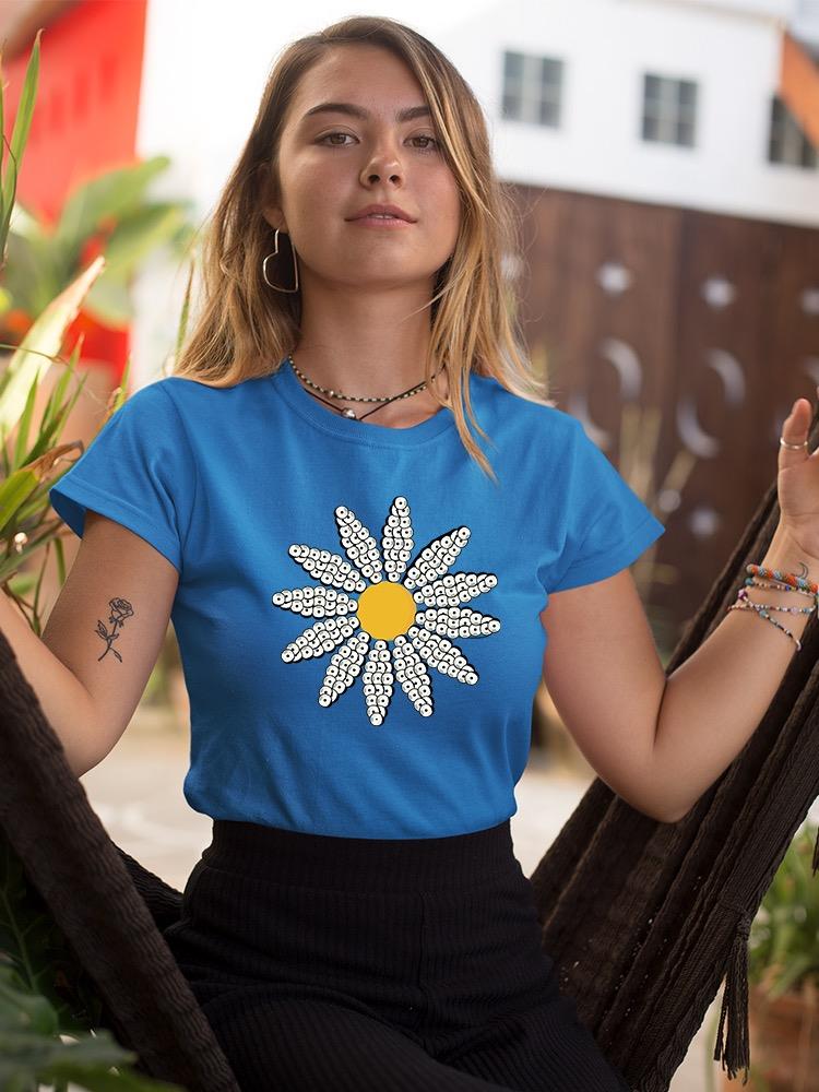 Cute Daisy Flower Art T-shirt Women's -Image by Shutterstock
