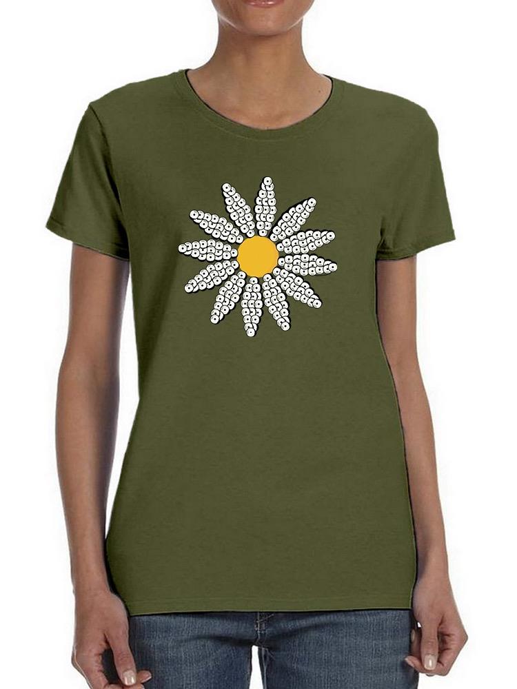 Cute Daisy Flower Art T-shirt Women's -Image by Shutterstock