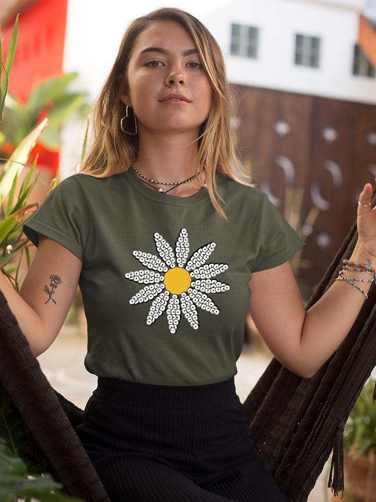 Cute Daisy Flower Art T-shirt Women's -Image by Shutterstock