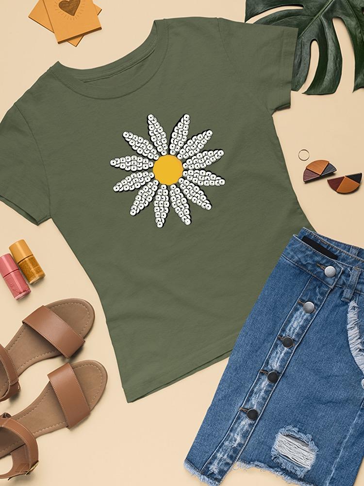 Cute Daisy Flower Art T-shirt Women's -Image by Shutterstock