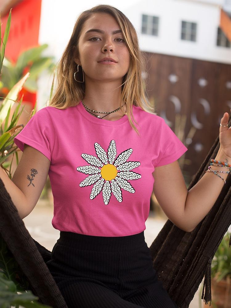 Cute Daisy Flower Art T-shirt Women's -Image by Shutterstock