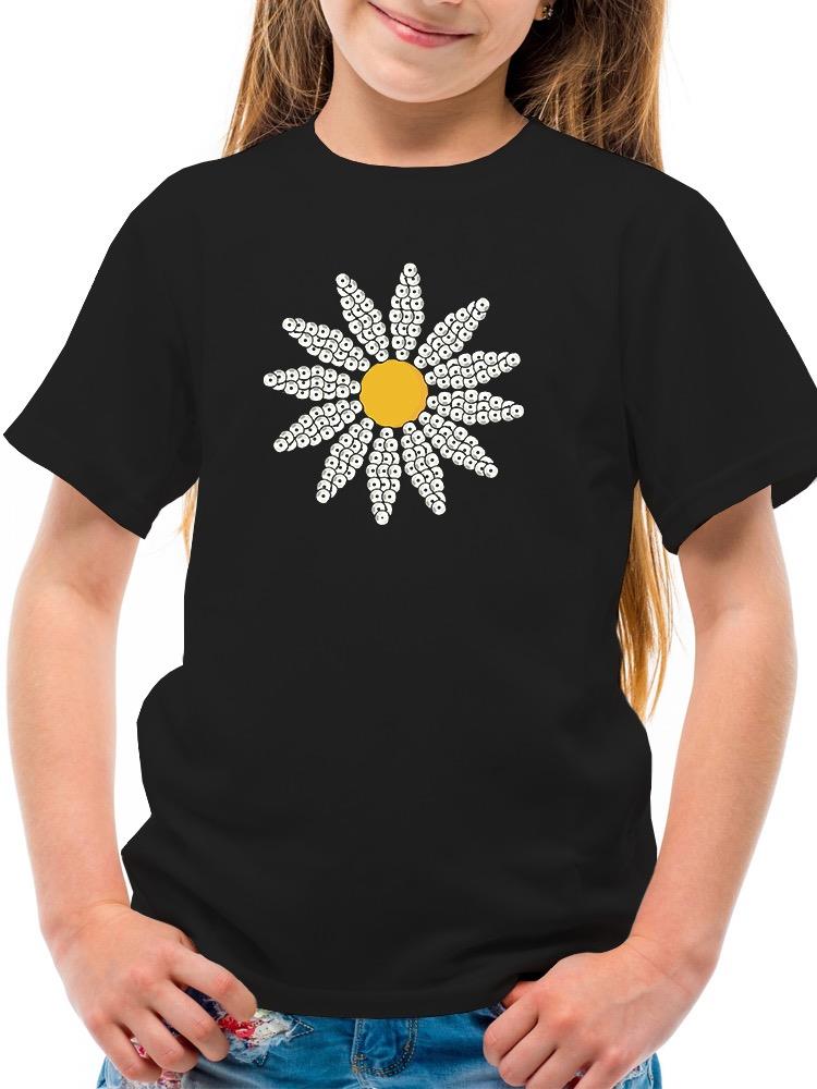 Cute Daisy Flower Art T-shirt Youth's -Image by Shutterstock