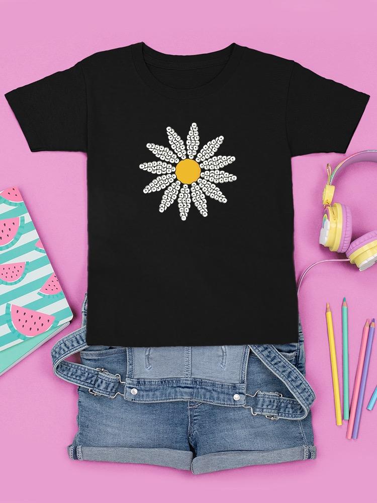 Cute Daisy Flower Art T-shirt Youth's -Image by Shutterstock