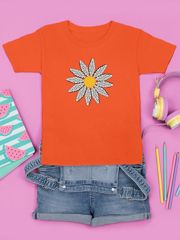 Cute Daisy Flower Art T-shirt Youth's -Image by Shutterstock