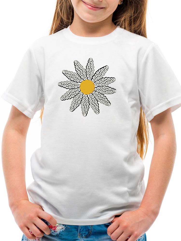 Cute Daisy Flower Art T-shirt Youth's -Image by Shutterstock
