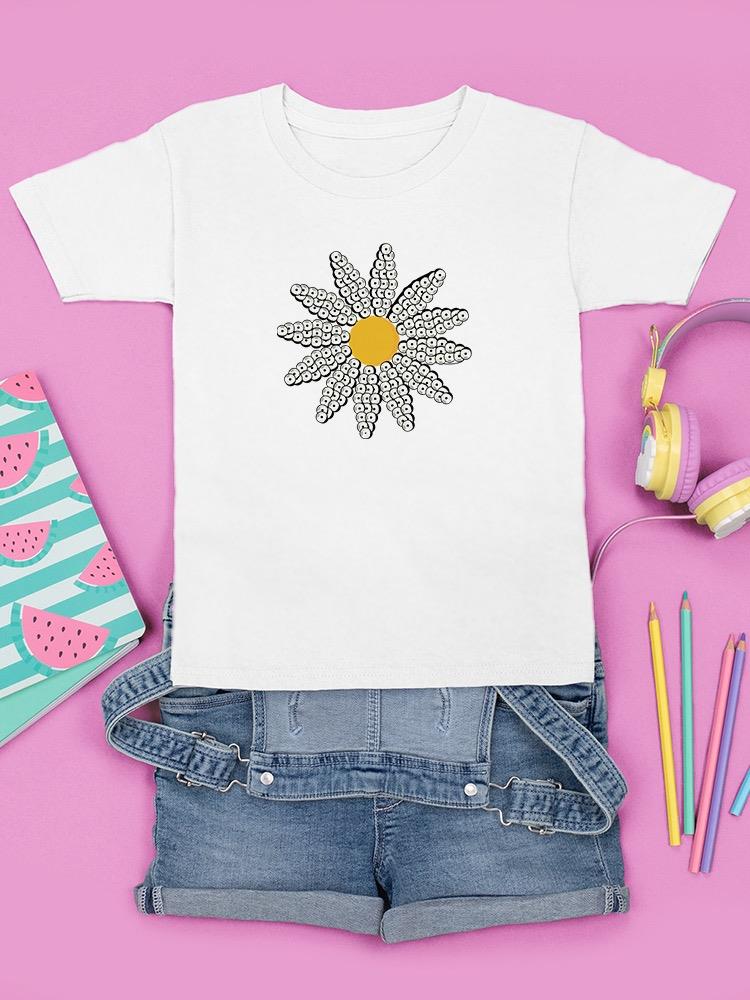Cute Daisy Flower Art T-shirt Youth's -Image by Shutterstock