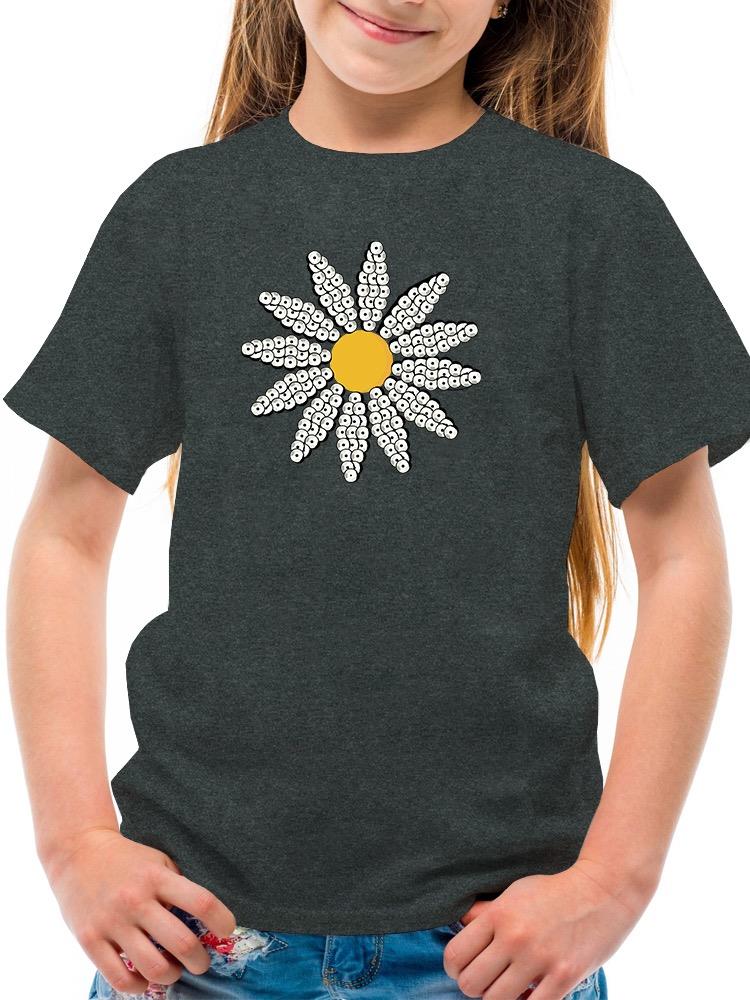Cute Daisy Flower Art T-shirt Youth's -Image by Shutterstock