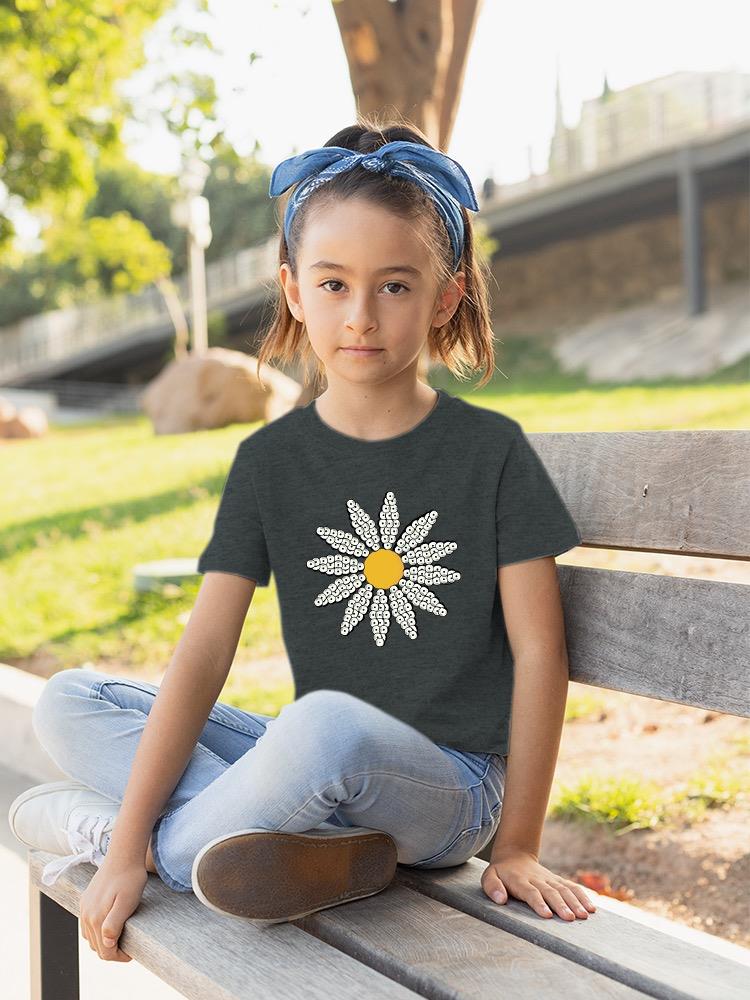 Cute Daisy Flower Art T-shirt Youth's -Image by Shutterstock