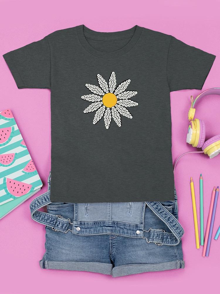 Cute Daisy Flower Art T-shirt Youth's -Image by Shutterstock