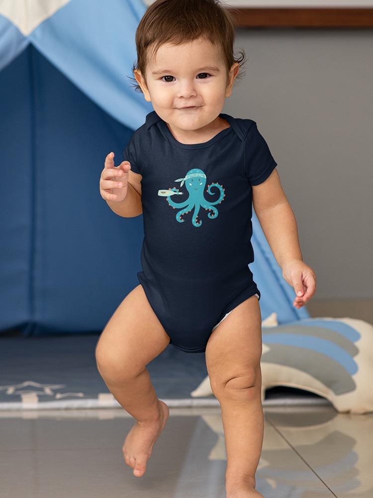 Pirate Octopus With Bandana Bodysuit -Image by Shutterstock