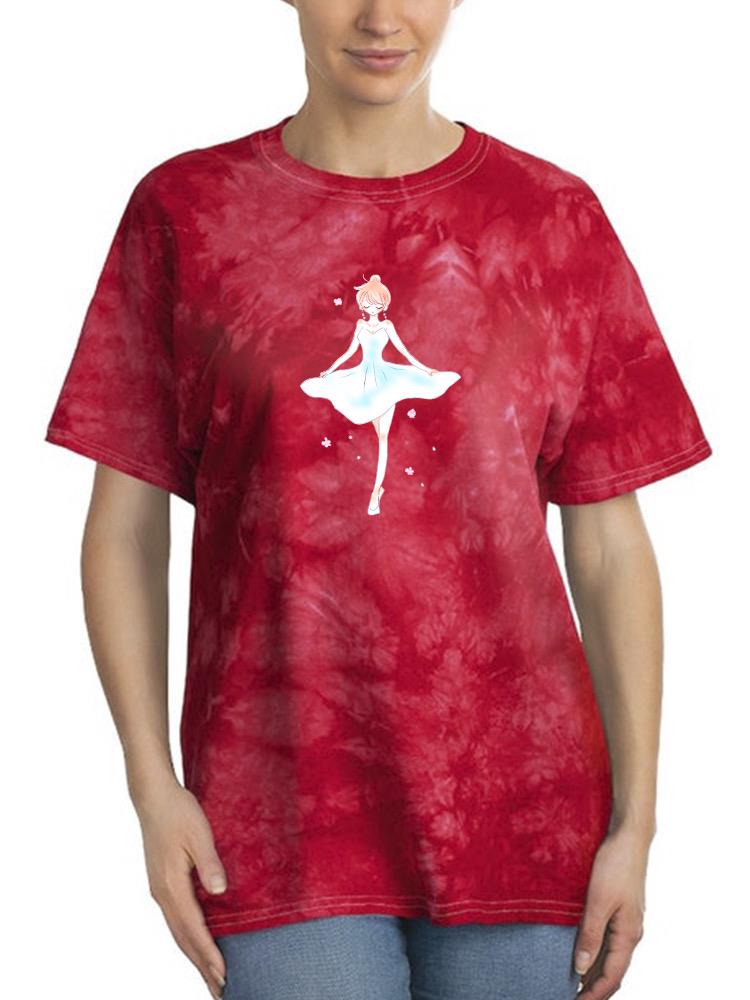 Manga Girl Soft Ballerina Tie Dye Tee -Image by Shutterstock
