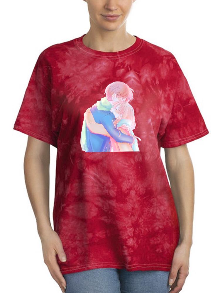 Manga Couple Soft Embrace Tie Dye Tee -Image by Shutterstock