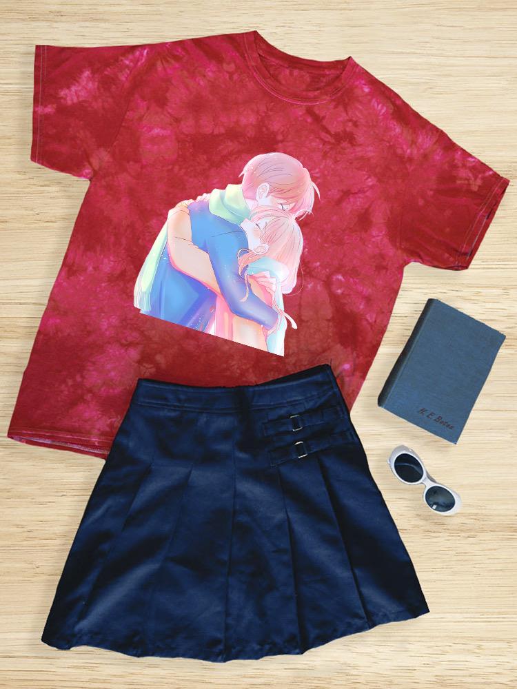 Manga Couple Soft Embrace Tie Dye Tee -Image by Shutterstock