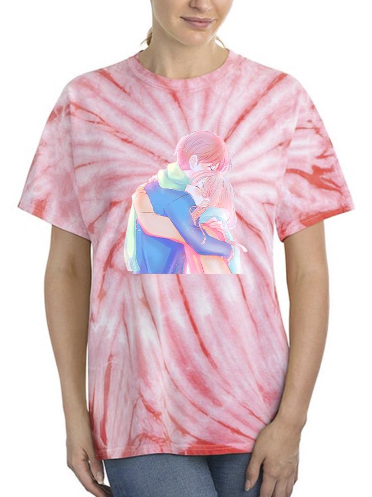 Manga Couple Soft Embrace Tie Dye Tee -Image by Shutterstock