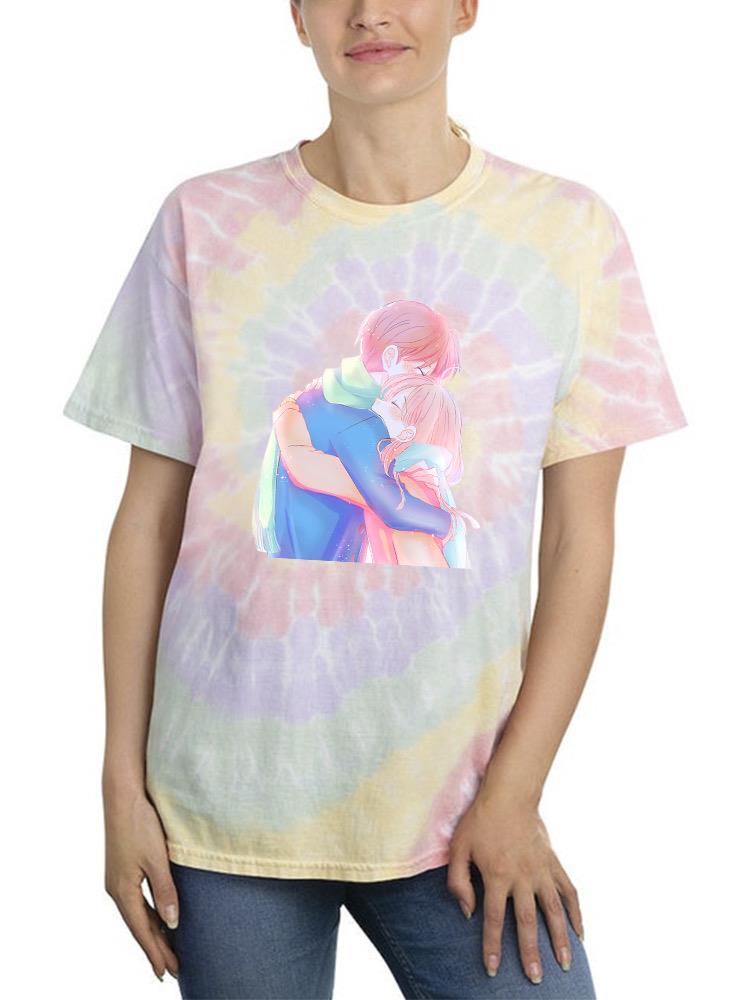 Manga Couple Soft Embrace Tie Dye Tee -Image by Shutterstock