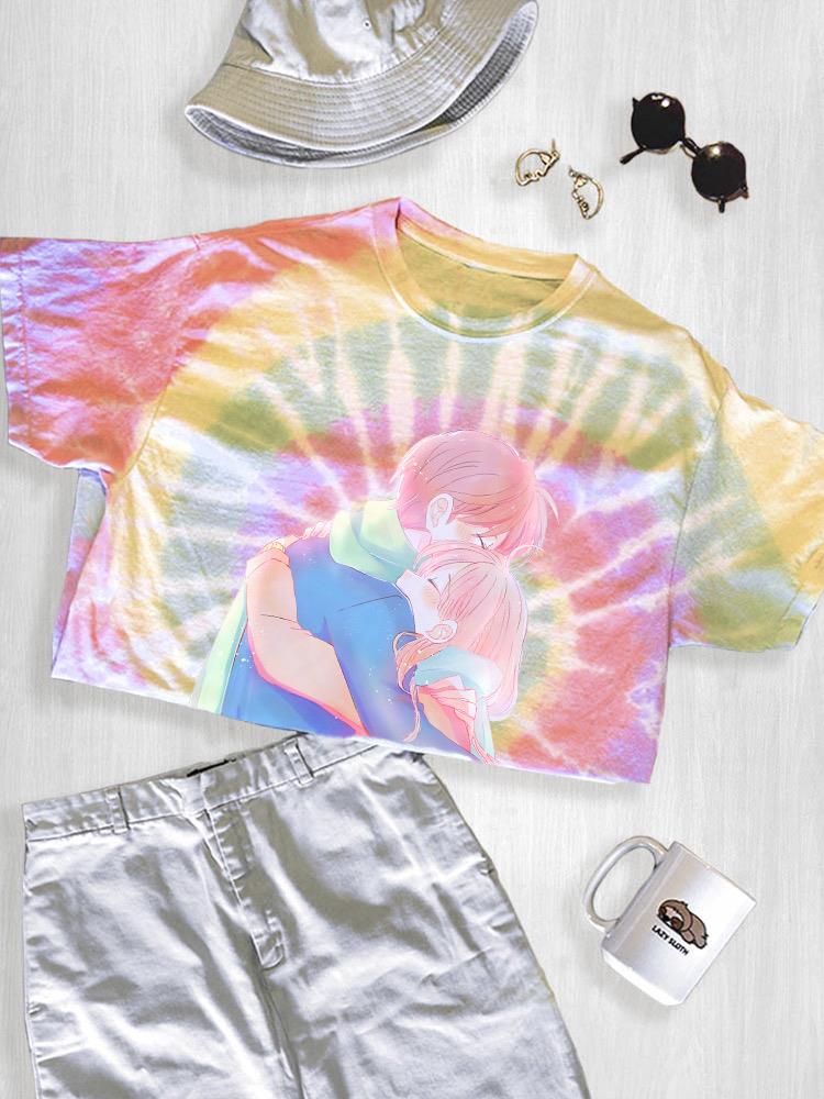 Manga Couple Soft Embrace Tie Dye Tee -Image by Shutterstock