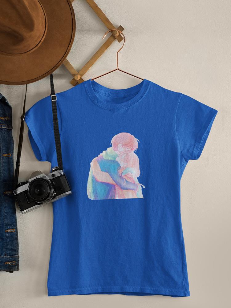 Manga Couple Soft Embrace T-shirt -Image by Shutterstock