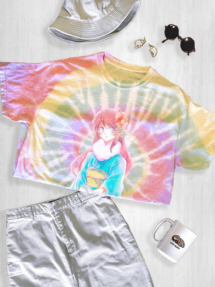 Manga Girl W Kimono Tie Dye Tee -Image by Shutterstock