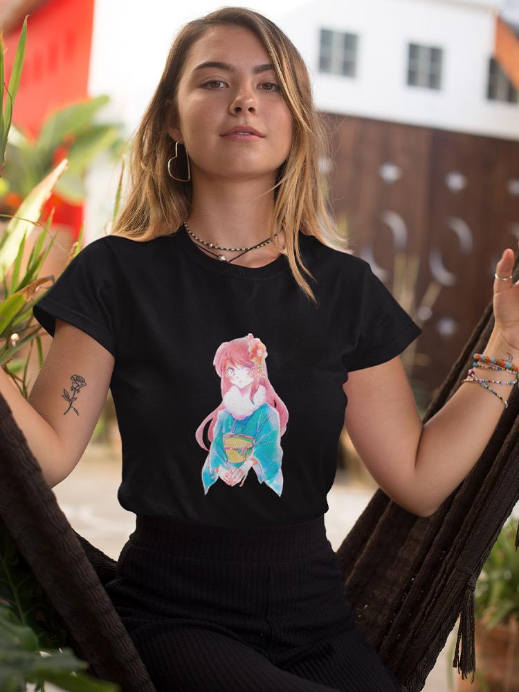 Manga Girl W Kimono T-shirt -Image by Shutterstock