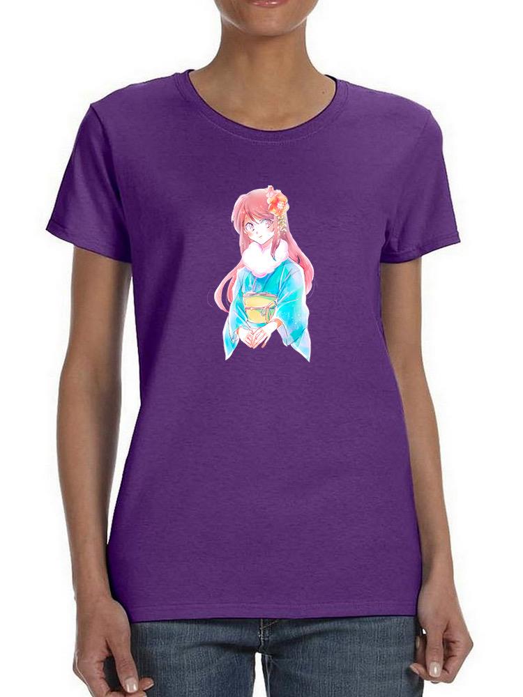 Manga Girl W Kimono T-shirt -Image by Shutterstock
