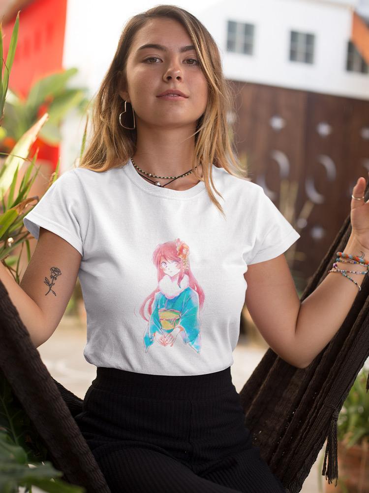 Manga Girl W Kimono T-shirt -Image by Shutterstock