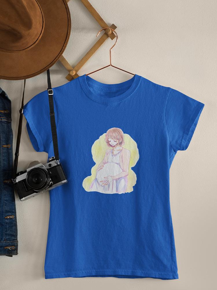 Manga Woman Calm Pregnant T-shirt -Image by Shutterstock