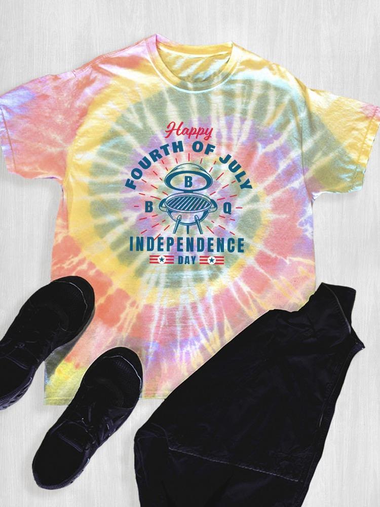 Happy 4Th July Bbq Tie Dye Tee -Image by Shutterstock