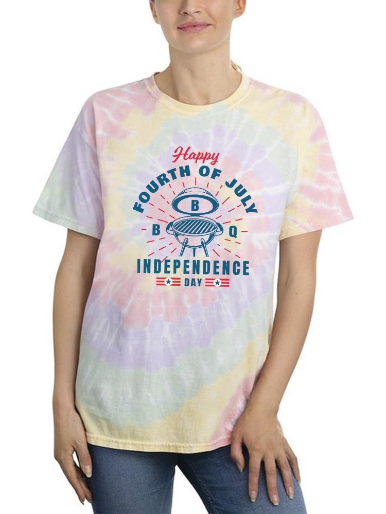 Happy 4Th July Bbq Tie Dye Tee -Image by Shutterstock