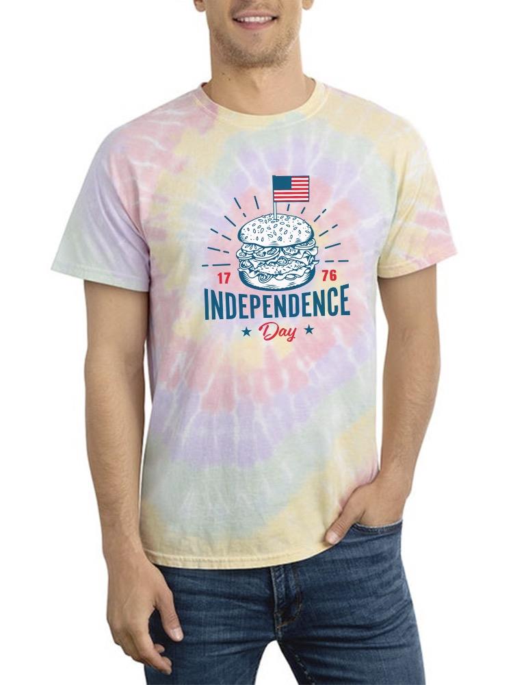 Independence Day Burger Tie Dye Tee -Image by Shutterstock