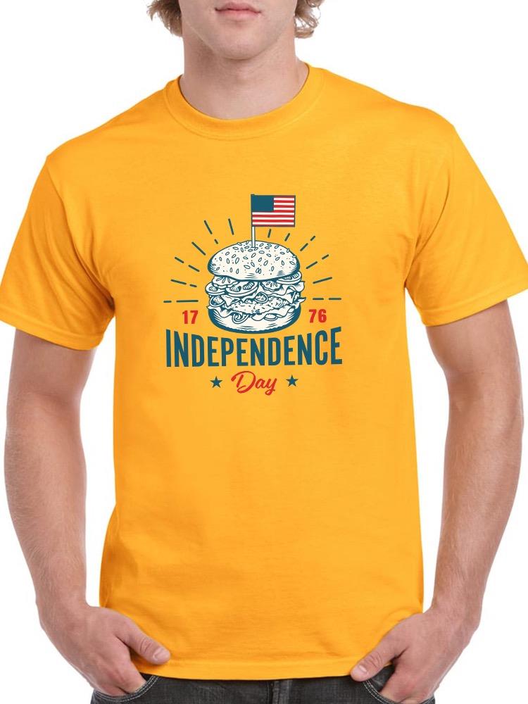 Independence Day Burger T-shirt -Image by Shutterstock