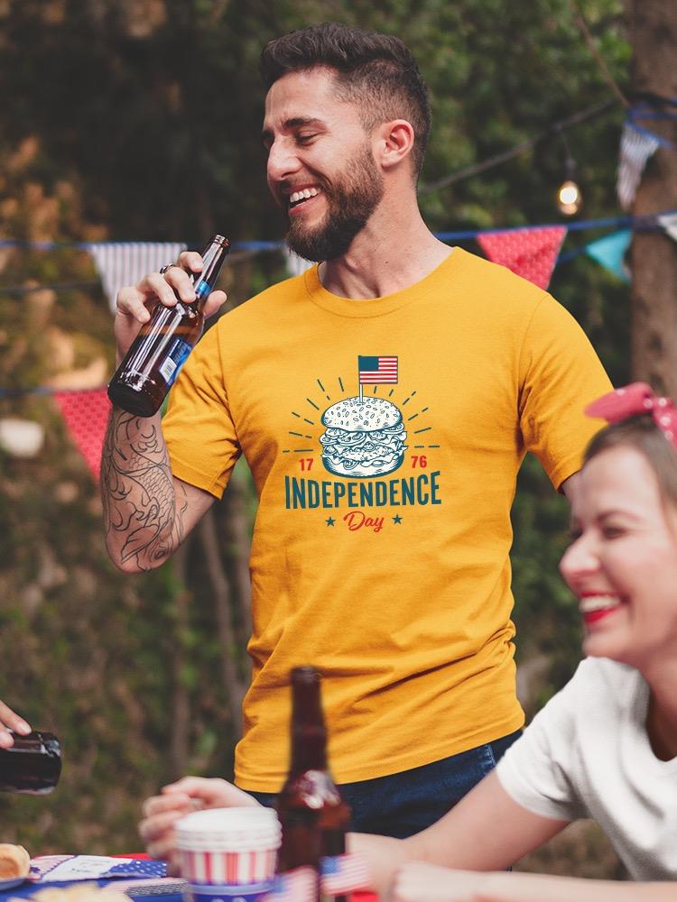 Independence Day Burger T-shirt -Image by Shutterstock