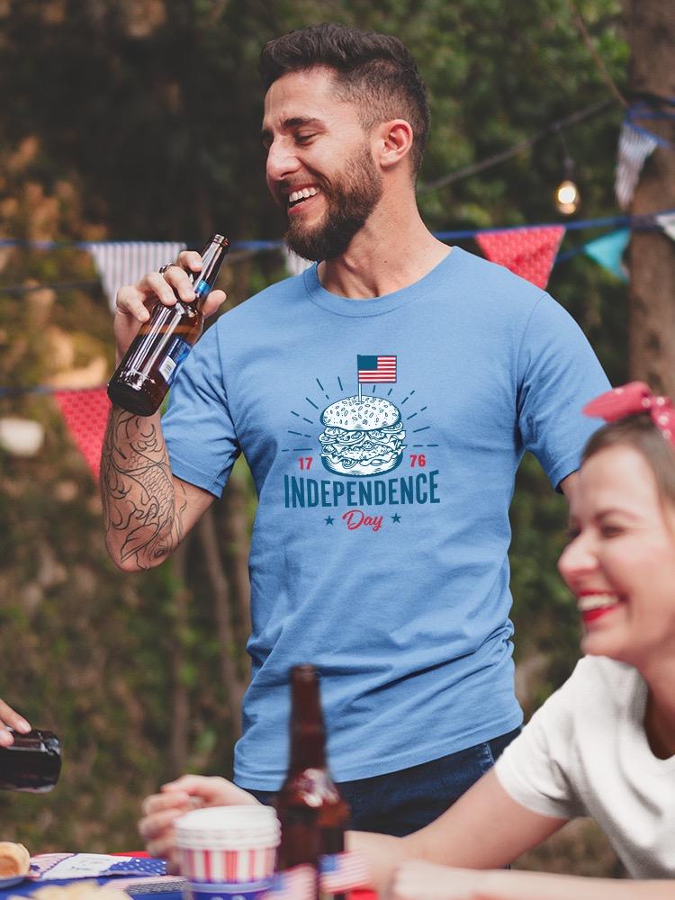 Independence Day Burger T-shirt -Image by Shutterstock
