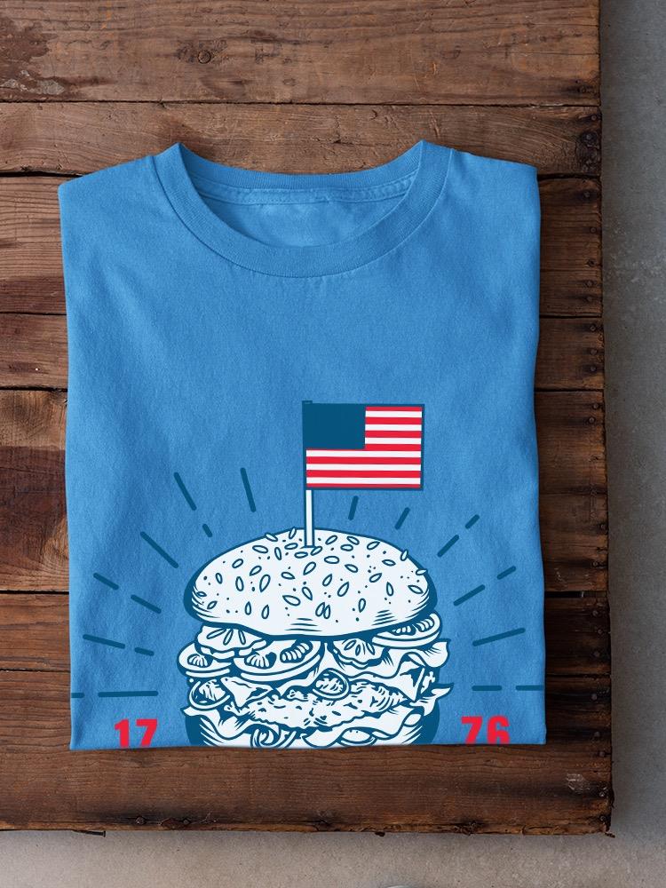 Independence Day Burger T-shirt -Image by Shutterstock