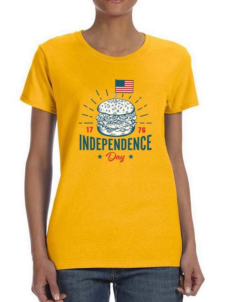 Independence Day Burger T-shirt -Image by Shutterstock