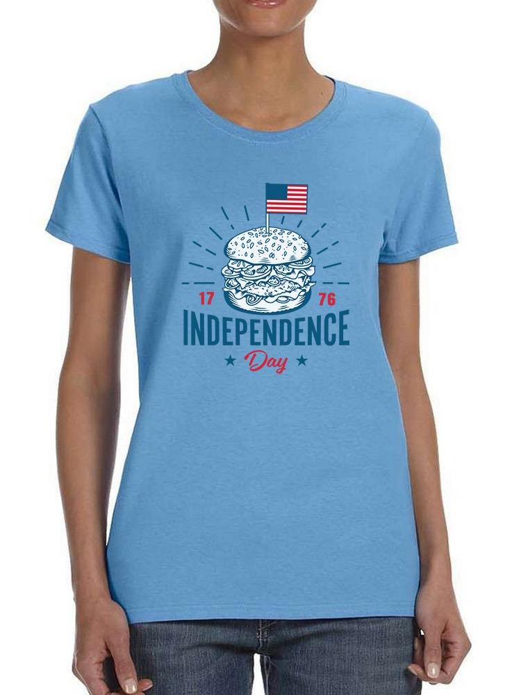 Independence Day Burger T-shirt -Image by Shutterstock