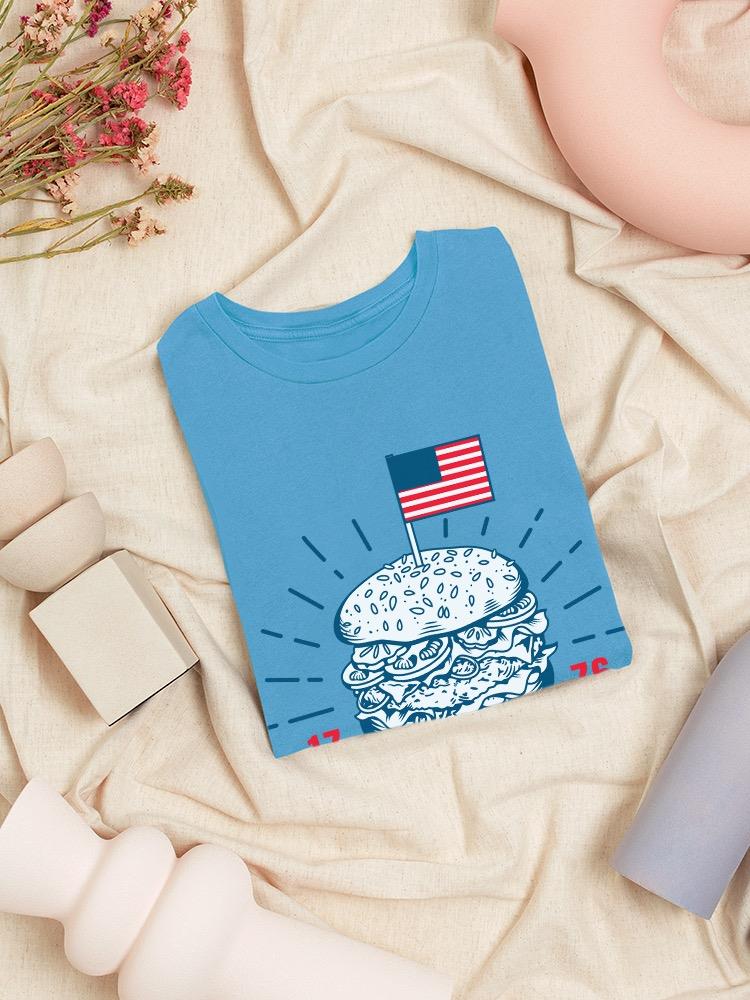 Independence Day Burger T-shirt -Image by Shutterstock