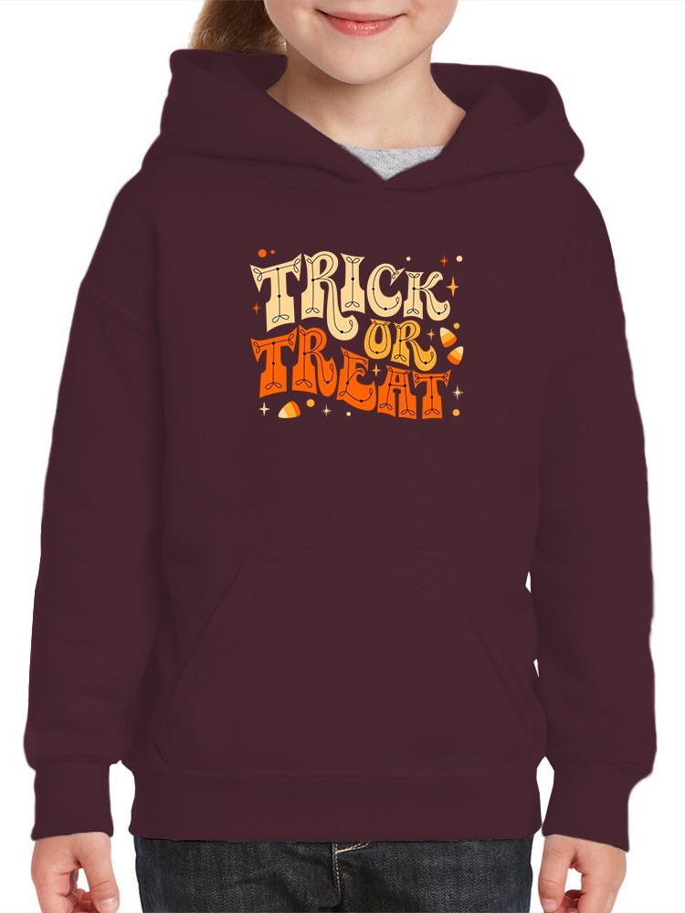 Trick Or Treat Retro Candycorn Hoodie -Image by Shutterstock
