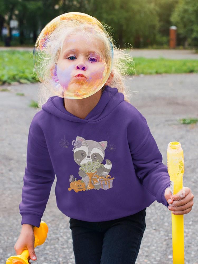 Cute Baby Racoon Halloween Hoodie -Image by Shutterstock