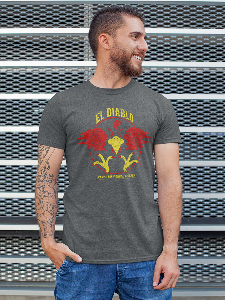 El Diablo Fighting Chickens Talladega Nights Men's T-shirt
