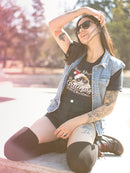 Grumpy Cat Grumpy Little Christmas Women's Black T-shirt