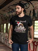 Grumpy Cat Grumpy Little Christmas Men's Black T-shirt