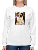 It Was Awful Grumpy Cat Sweatshirt Women's -T-Line Designs