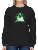 Grumpy Cat Go Away Sweatshirt Women's -T-Line Designs