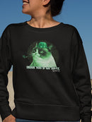 Grumpy Cat Go Away Sweatshirt Women's -T-Line Designs