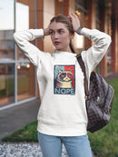 Grumpy Cat Nope Sweatshirt Women's -T-Line Designs
