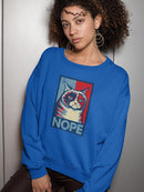 Grumpy Cat Nope Sweatshirt Women's -T-Line Designs