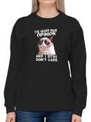I've Heard Grumpy Cat Sweatshirt Women's -T-Line Designs