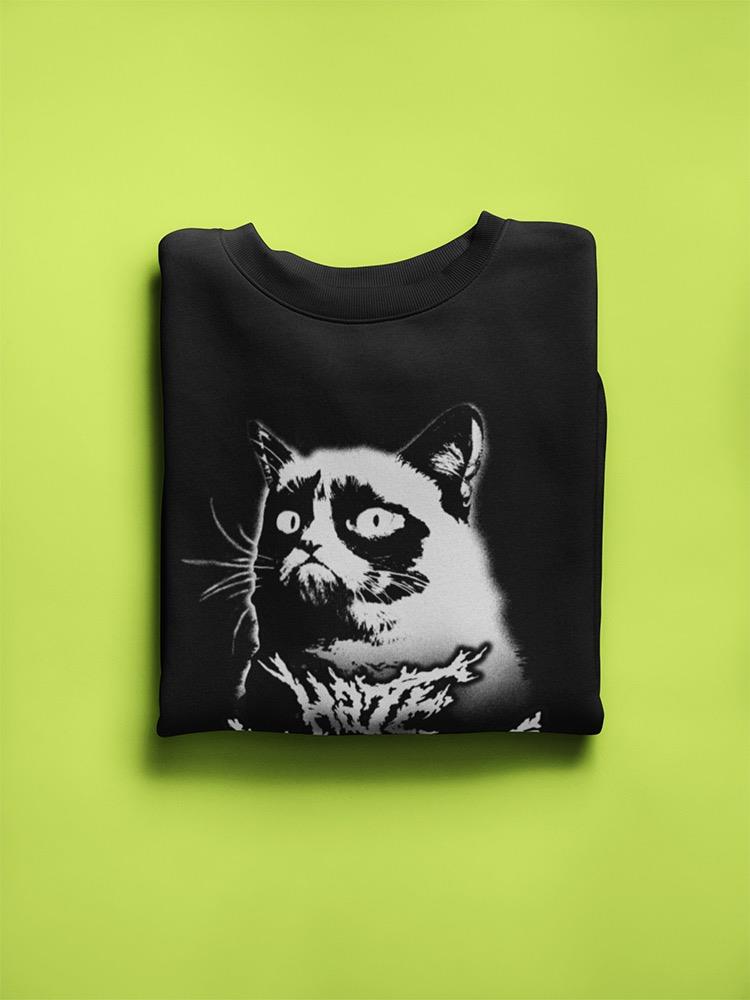 Hate Grumpy Cat Sweatshirt Women's -T-Line Designs